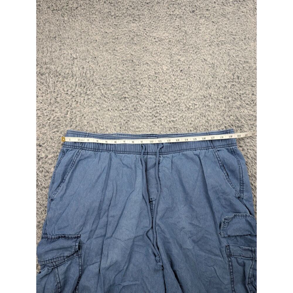 Lucky Brand Pants Women Extra Large Blue Cargo Normcore Relaxed Preppy Casual - Picture 5 of 9